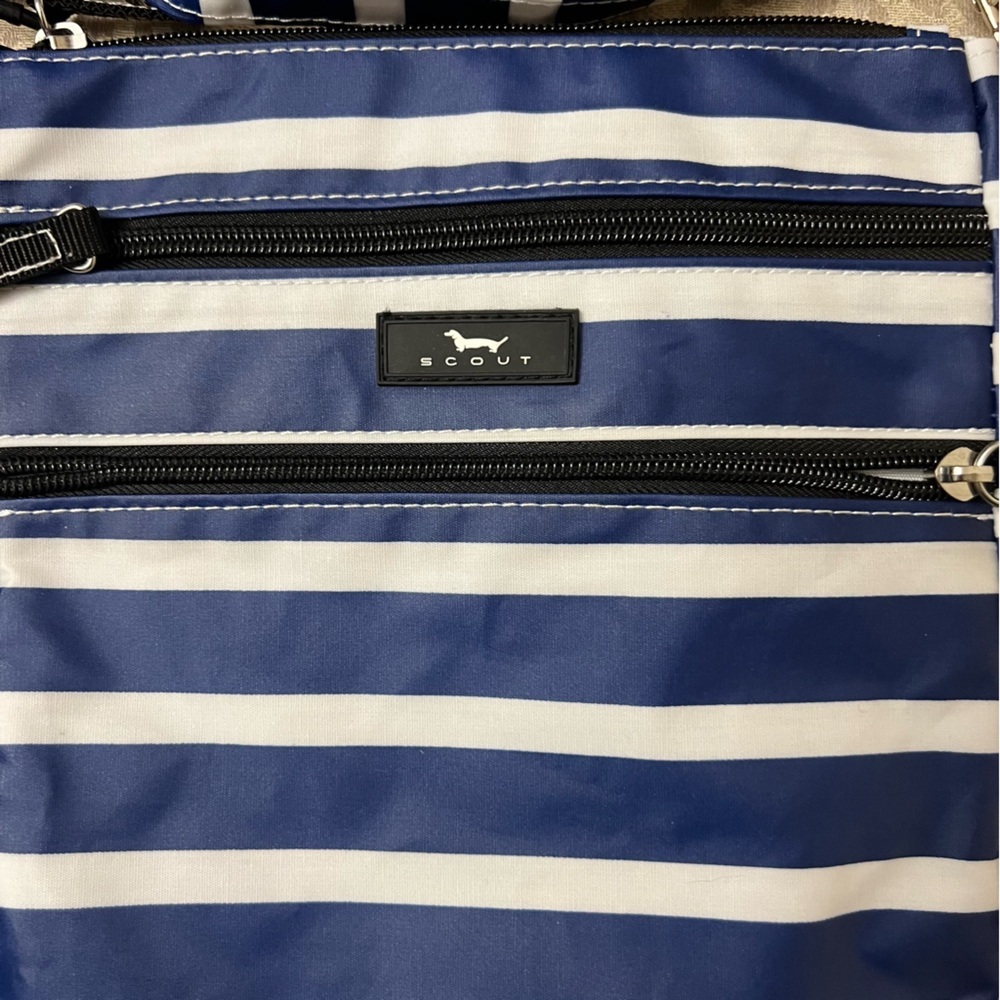 Scout Polly crossbody bag blue & white stripes new with tag - Picture 9 of 10